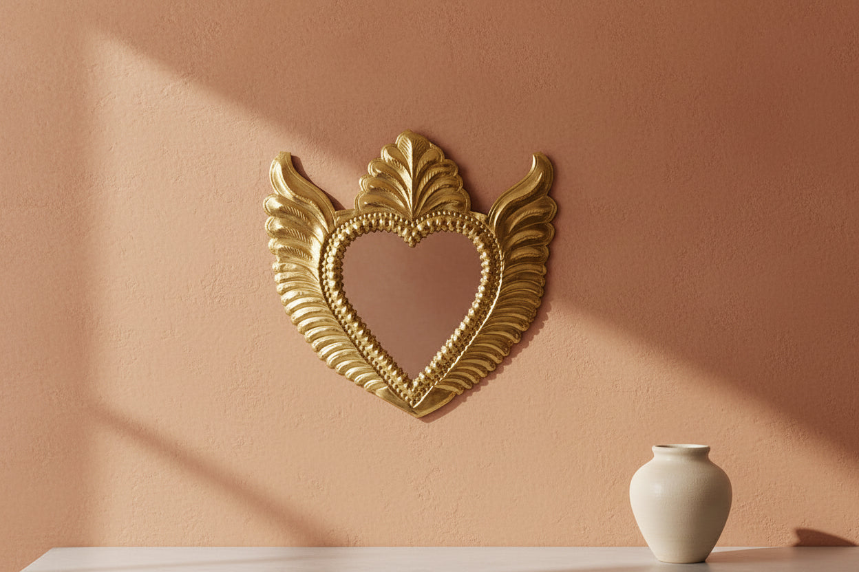 Messing Spiegel Hart