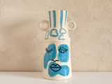 Aardewerken Vaas Blauw