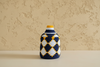 Berber Wollen Mand Blauw/Geel/Wit