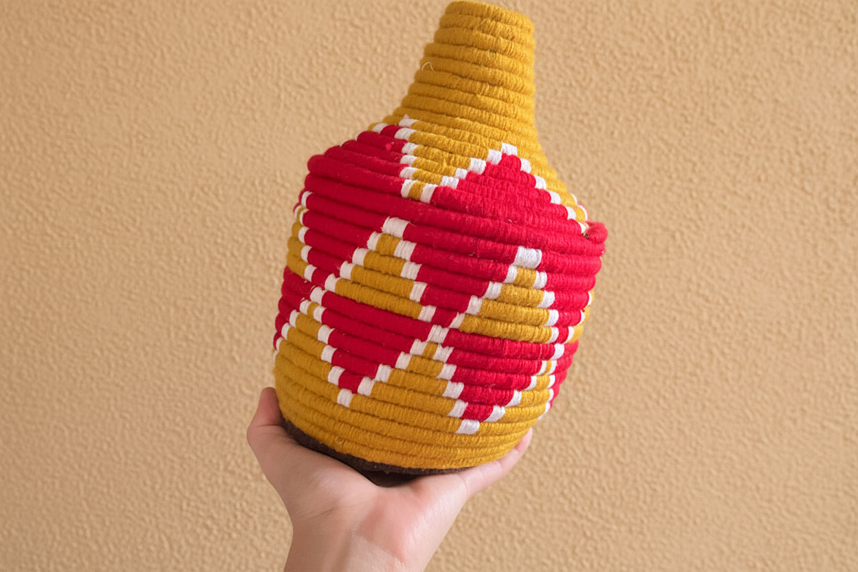 Berber Wollen Mand gekleurd