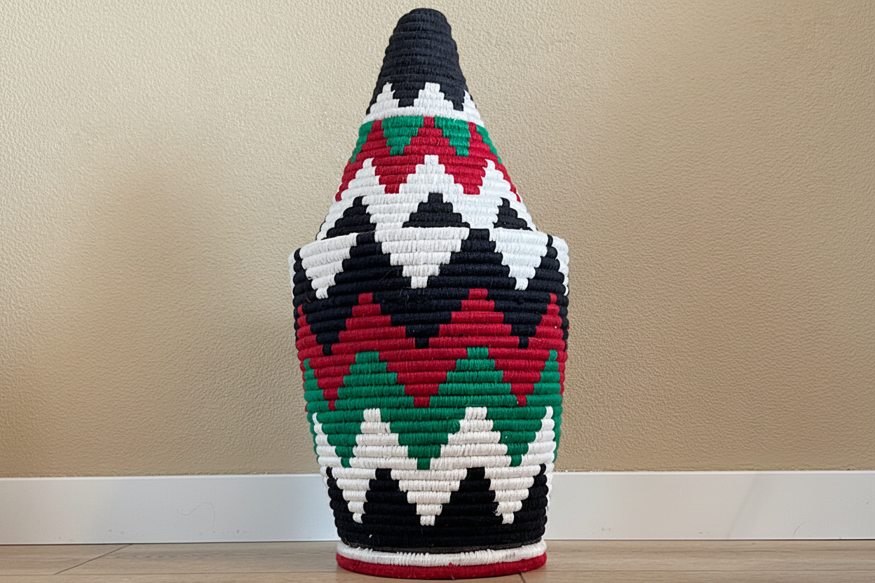 Berber Wollen Mand XXL Gekleurd 8