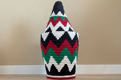 Berber Wollen Mand XXL Gekleurd 8