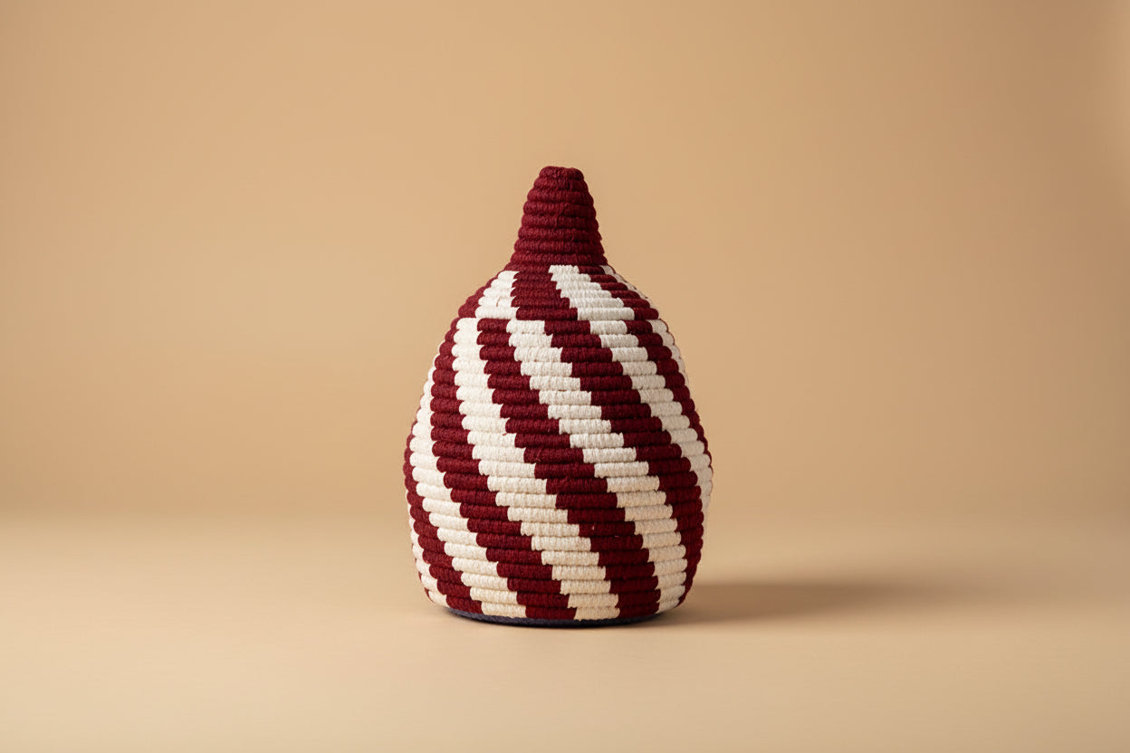 Berbermand bordeauxrood 