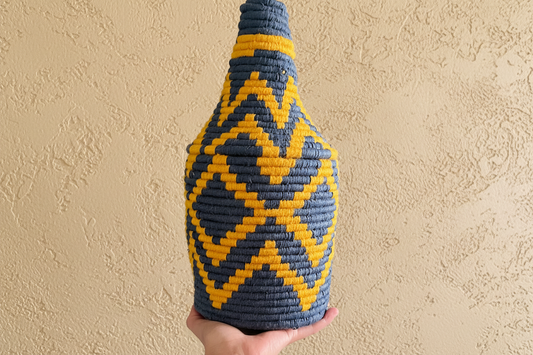 Berbermand L Blauw/Geel