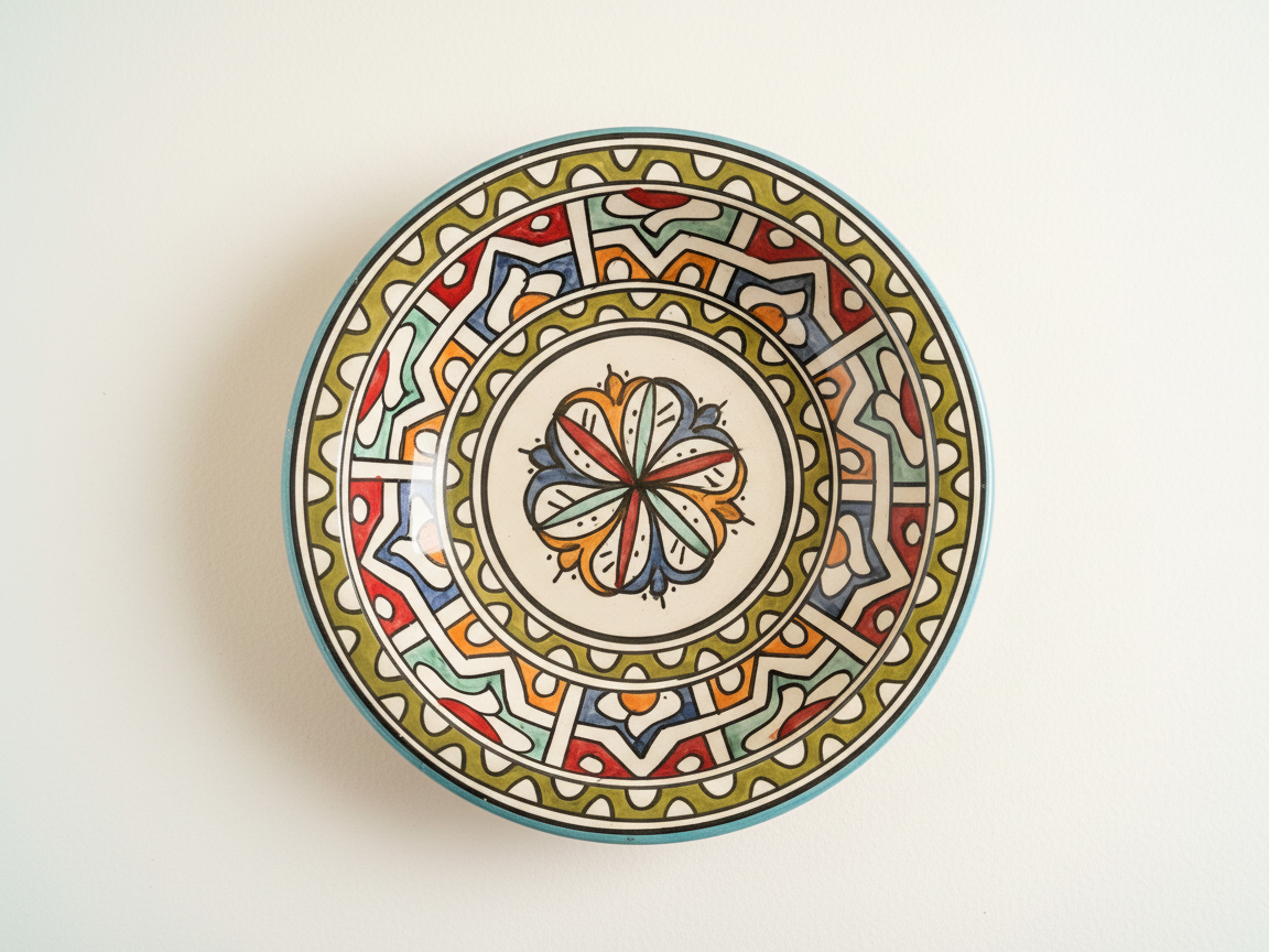 Handgemaakte Marokkaanse Schaal Alcazar 25cm