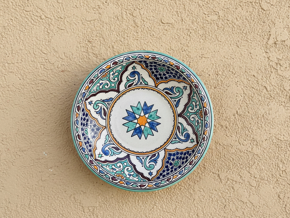 Handgemaakte Marokkaanse Schaal Andalusië 31cm