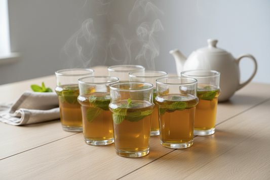 Set van 6 Marokkaanse Theeglazen