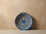 Marokkaanse Wollen Wandschaal Blauw