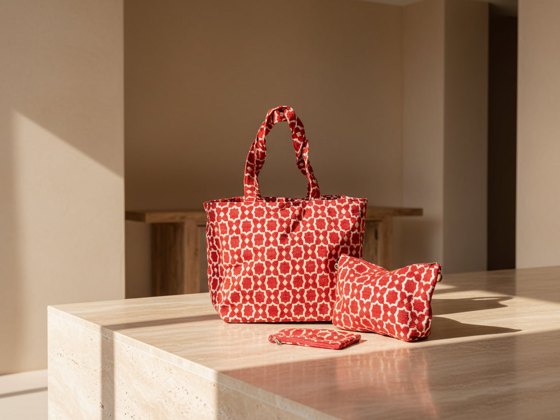 Marrakech shopper rood 
