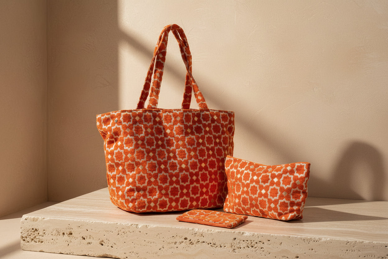 Marrakech shopper oranje 