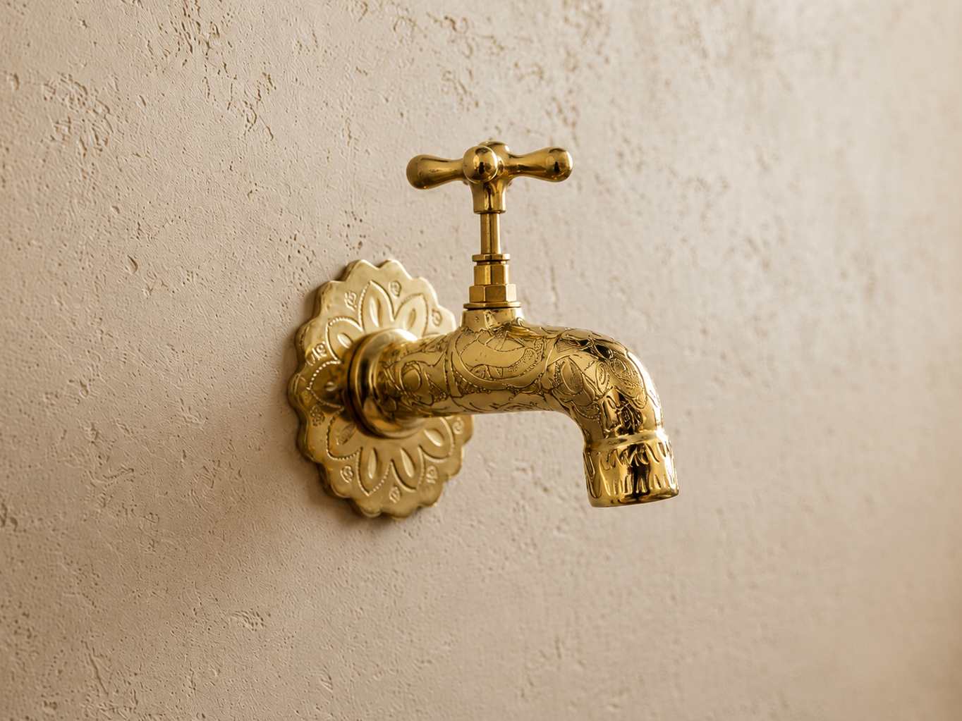 Goud kraan vintage 