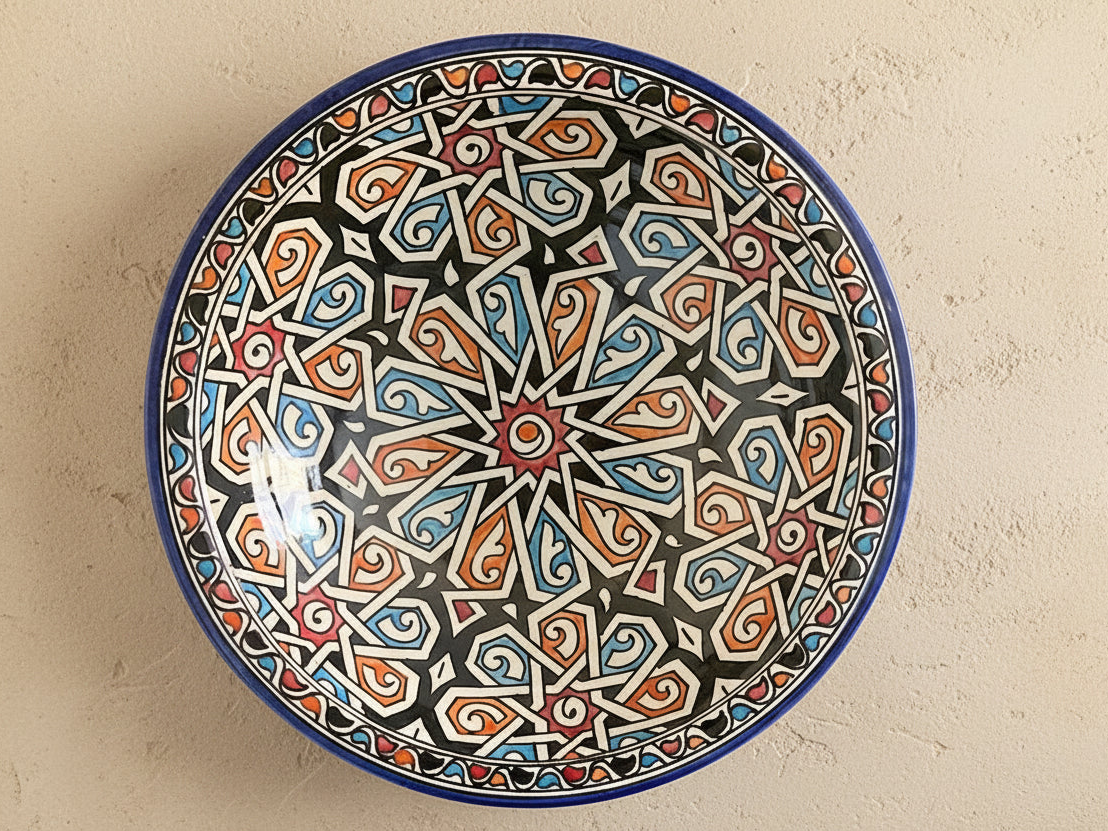 Handgemaakte Marokkaanse Schaal Granada 40cm