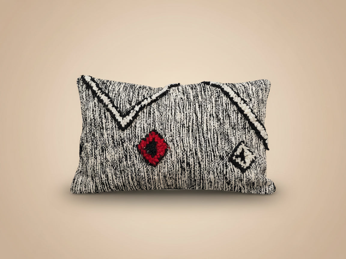Zanfi Kussenhoes Zwart / Wit
